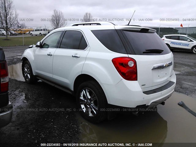 2GNFLGE50C6274543 - 2012 CHEVROLET EQUINOX LTZ WHITE photo 3