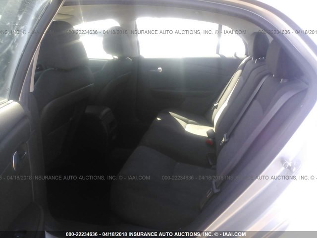 1G1ZC5EB2A4128698 - 2010 CHEVROLET MALIBU 1LT SILVER photo 8