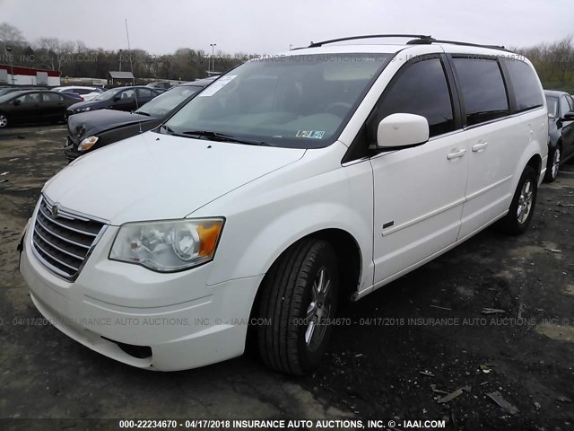2A8HR54P78R824956 - 2008 CHRYSLER TOWN & COUNTRY TOURING WHITE photo 2