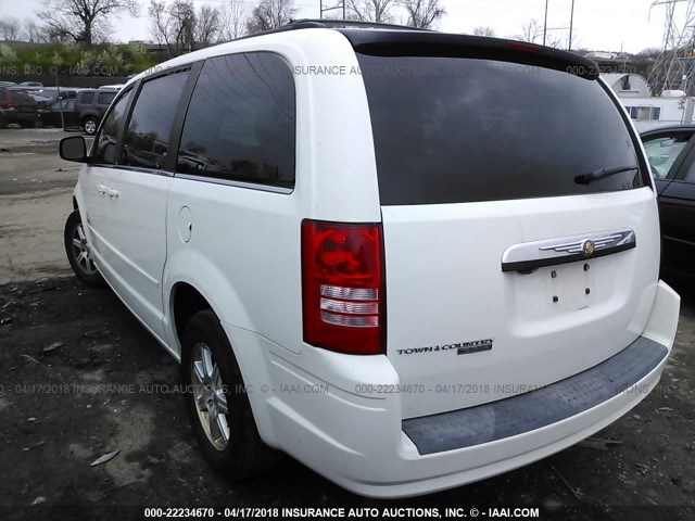2A8HR54P78R824956 - 2008 CHRYSLER TOWN & COUNTRY TOURING WHITE photo 3