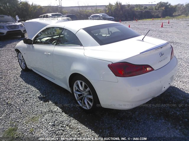 JN1CV6FE2EM900583 - 2014 INFINITI Q60 IPL WHITE photo 3