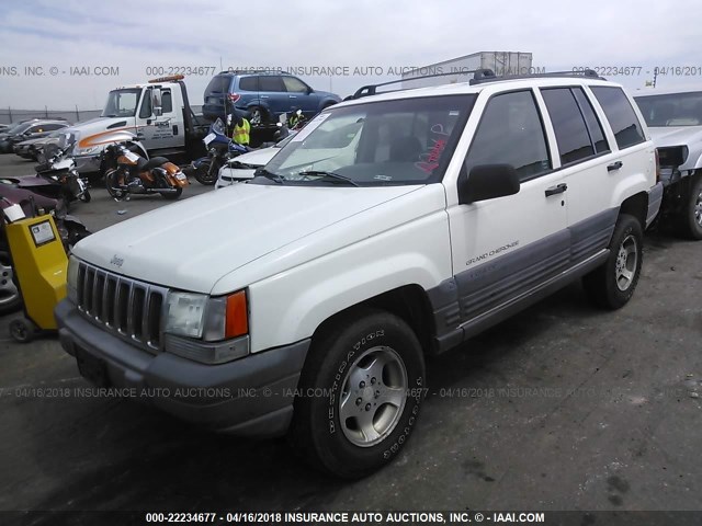 1J4GZ58S2WC342011 - 1998 JEEP GRAND CHEROKEE LAREDO/TSI WHITE photo 2