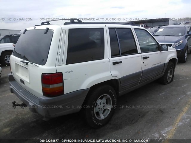 1J4GZ58S2WC342011 - 1998 JEEP GRAND CHEROKEE LAREDO/TSI WHITE photo 4