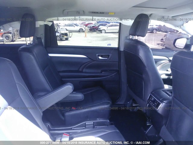 5TDKKRFH9GS137952 - 2016 TOYOTA HIGHLANDER XLE ნაცრისფერი ფოტო 8