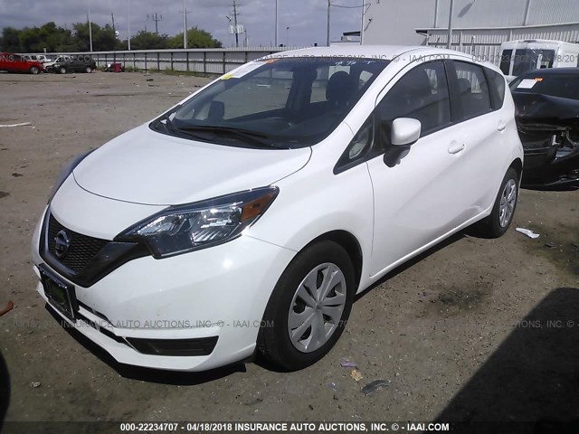 3N1CE2CP5HL357534 - 2017 NISSAN VERSA NOTE S/S PLUS/SV/SL/SR WHITE photo 2