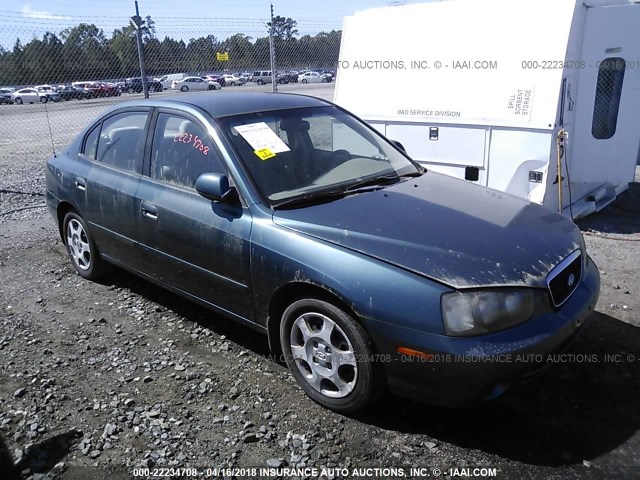 KMHDN45DX3U645981 - 2003 HYUNDAI ELANTRA GLS/GT GREEN photo 1