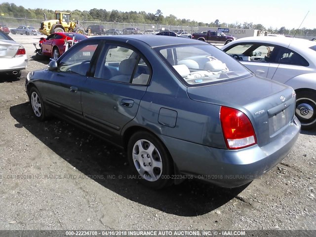 KMHDN45DX3U645981 - 2003 HYUNDAI ELANTRA GLS/GT GREEN photo 3