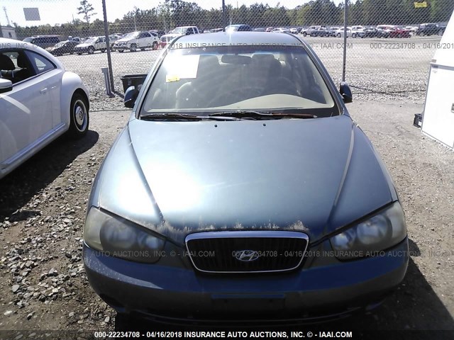 KMHDN45DX3U645981 - 2003 HYUNDAI ELANTRA GLS/GT GREEN photo 6