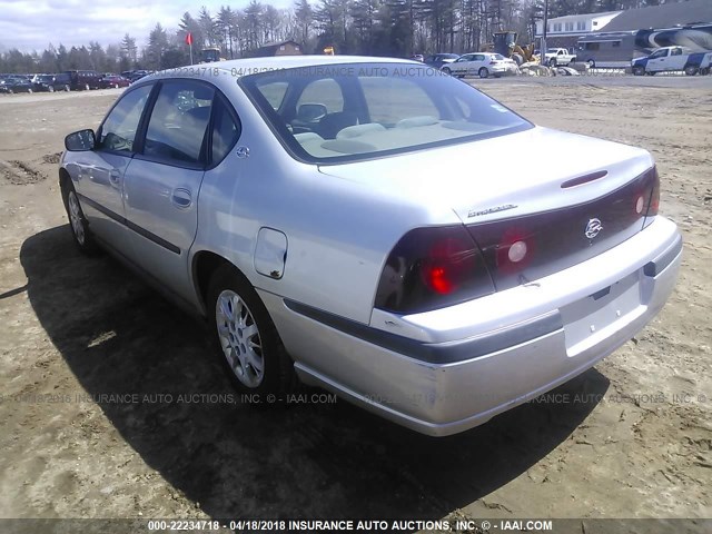 2G1WF55E8Y9274826 - 2000 CHEVROLET IMPALA SILVER photo 3