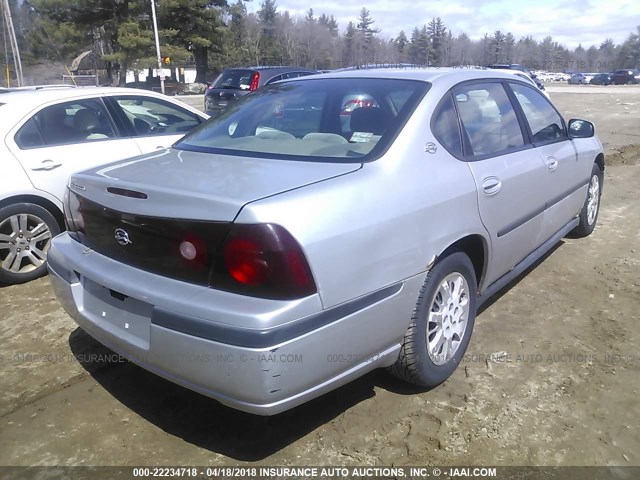 2G1WF55E8Y9274826 - 2000 CHEVROLET IMPALA SILVER photo 4