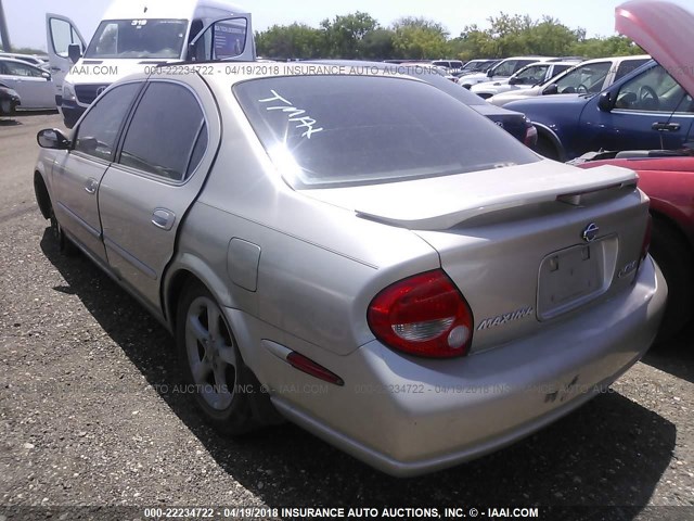 JN1CA31A0YT032687 - 2000 NISSAN MAXIMA GLE/GXE/SE GOLD photo 3