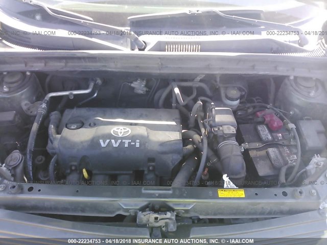 JTLKT324864053830 - 2006 TOYOTA SCION XB GREEN photo 10