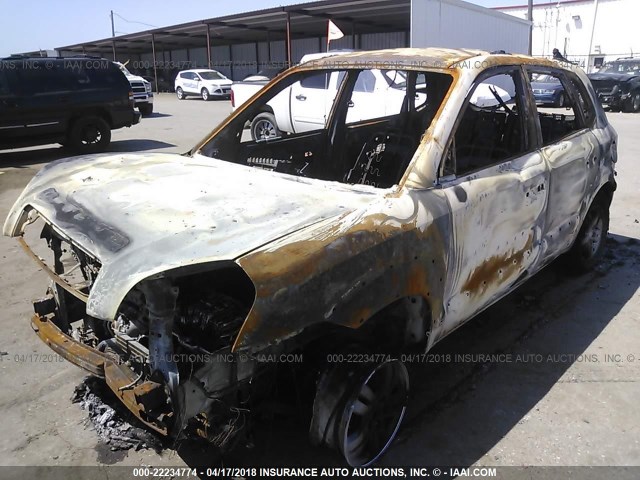 KM8JN12D57U477436 - 2007 HYUNDAI TUCSON SE/LIMITED GRAY photo 2