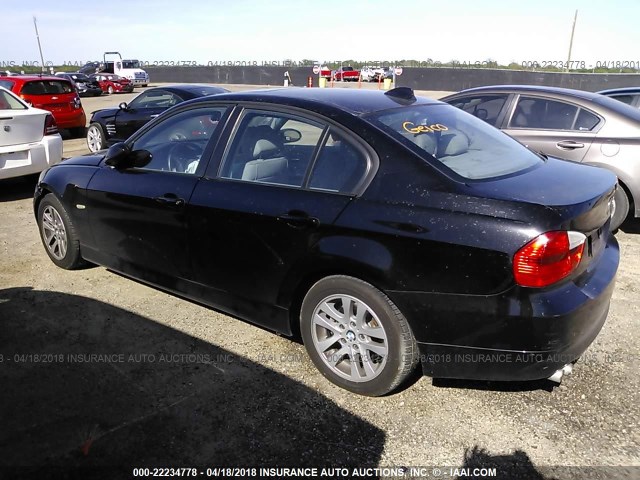 WBAVB17586NK39151 - 2006 BMW 325 I AUTOMATIC BLACK photo 3