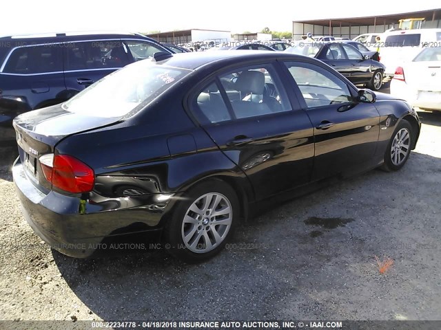 WBAVB17586NK39151 - 2006 BMW 325 I AUTOMATIC BLACK photo 4