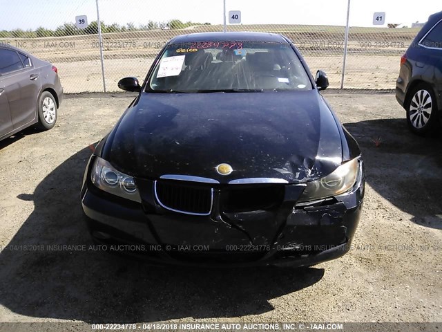 WBAVB17586NK39151 - 2006 BMW 325 I AUTOMATIC BLACK photo 6