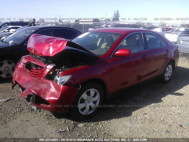 4T1BE46K69U272936 - 2009 TOYOTA CAMRY SE/LE/XLE RED photo 2