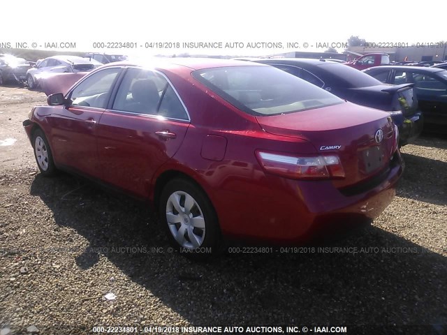 4T1BE46K69U272936 - 2009 TOYOTA CAMRY SE/LE/XLE RED photo 3