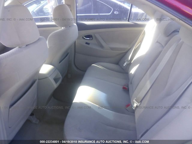 4T1BE46K69U272936 - 2009 TOYOTA CAMRY SE/LE/XLE RED photo 8
