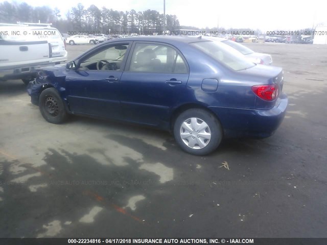 JTDBR32E160087795 - 2006 TOYOTA COROLLA CE/LE BLUE photo 3