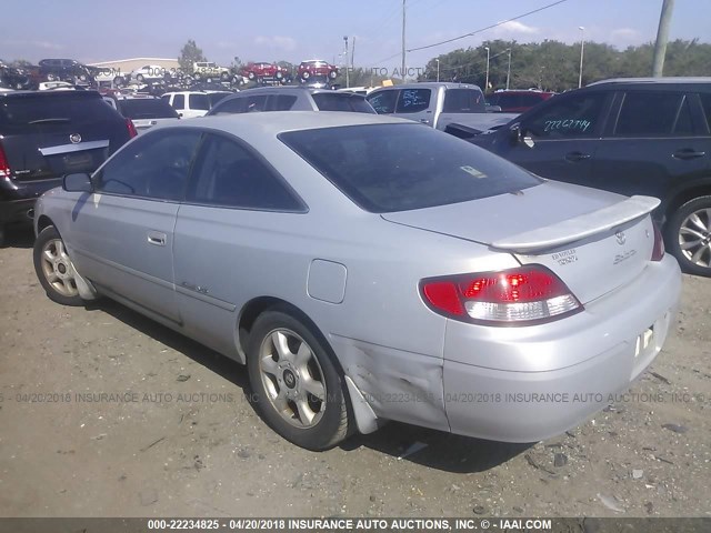 2T1CF22P3XC153408 - 1999 TOYOTA CAMRY SOLARA SE/SLE ვერცხლისფერი ფოტო 3