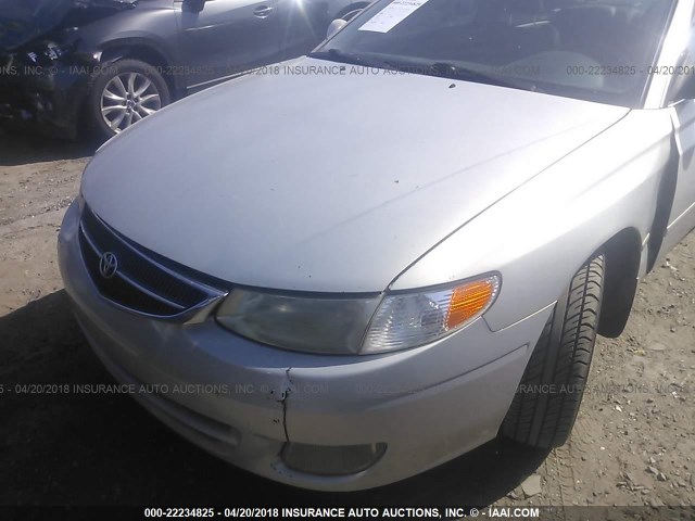 2T1CF22P3XC153408 - 1999 TOYOTA CAMRY SOLARA SE/SLE ვერცხლისფერი ფოტო 6