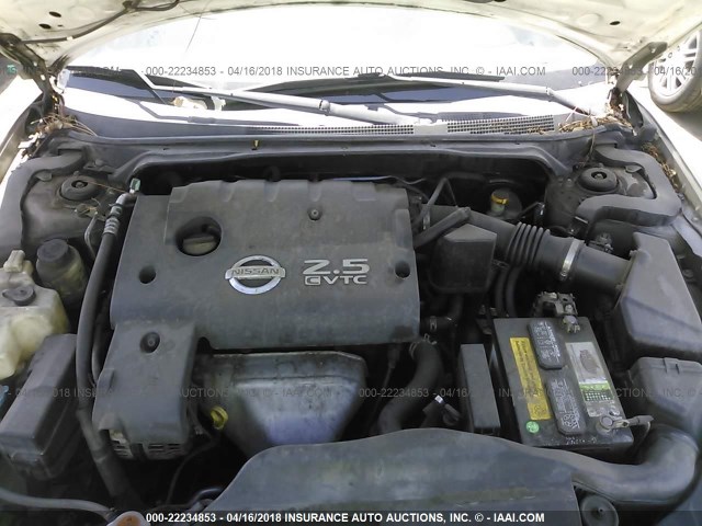 1N4AL11D55N413700 - 2005 NISSAN ALTIMA S/SL Champagne photo 10