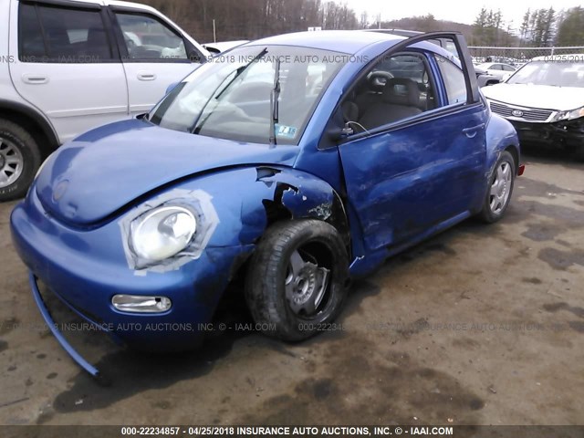 3VWBB61C8WM045771 - 1998 VOLKSWAGEN NEW BEETLE 蓝色 照片 2