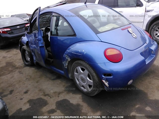 3VWBB61C8WM045771 - 1998 VOLKSWAGEN NEW BEETLE 蓝色 照片 3