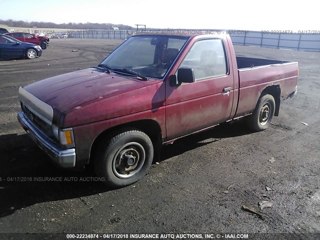 1N6SD11S6NC365563 - 1992 NISSAN TRUCK SHORT WHEELBASE RED photo 2