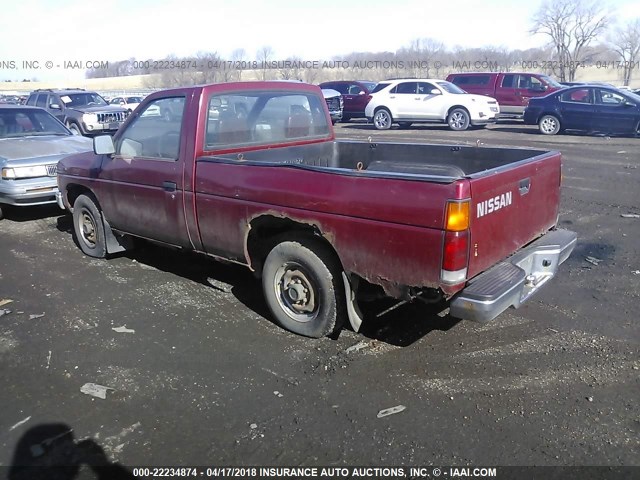 1N6SD11S6NC365563 - 1992 NISSAN TRUCK SHORT WHEELBASE RED photo 3