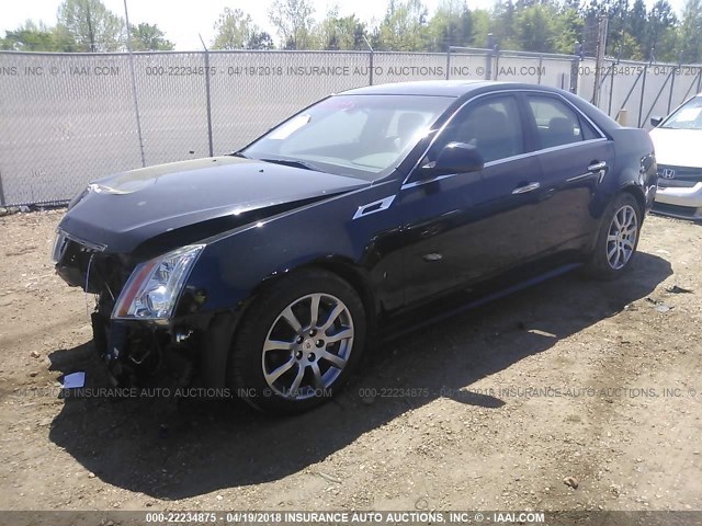 1G6DE5E54D0115374 - 2013 CADILLAC CTS LUXURY COLLECTION BLACK photo 2