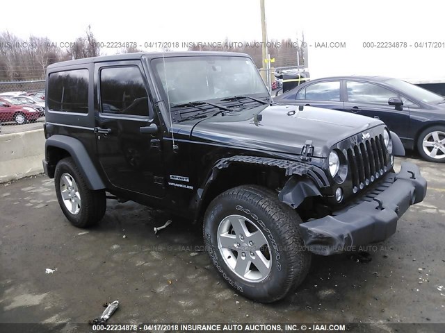 1C4AJWAG6GL112231 - 2016 JEEP WRANGLER SPORT 黑色 照片 1