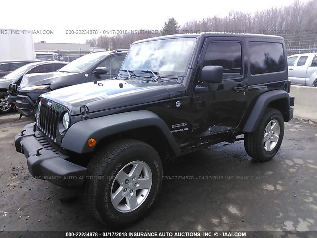 1C4AJWAG6GL112231 - 2016 JEEP WRANGLER SPORT 黑色 照片 2
