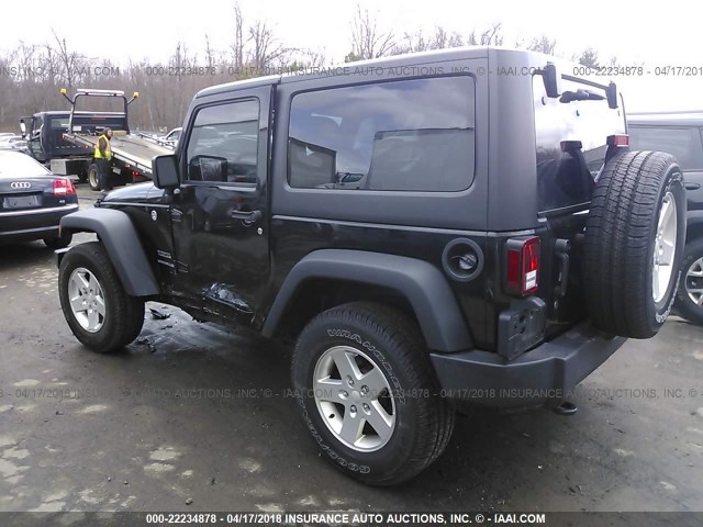1C4AJWAG6GL112231 - 2016 JEEP WRANGLER SPORT 黑色 照片 3