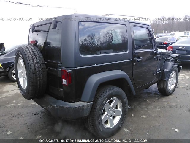 1C4AJWAG6GL112231 - 2016 JEEP WRANGLER SPORT 黑色 照片 4