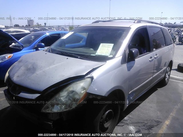 5TDZA23CX6S563052 - 2006 TOYOTA SIENNA CE/LE GRAY photo 2