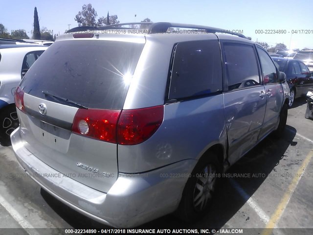 5TDZA23CX6S563052 - 2006 TOYOTA SIENNA CE/LE GRAY photo 4