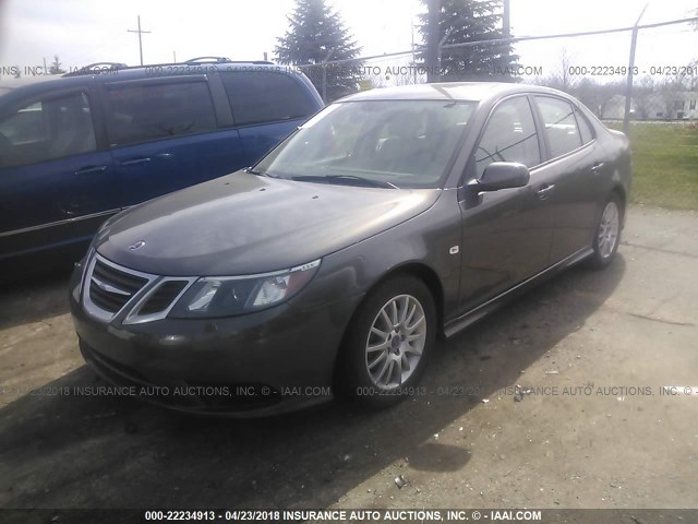 YS3FB49Y881112256 - 2008 SAAB 9-3 2.0T GRAY photo 2