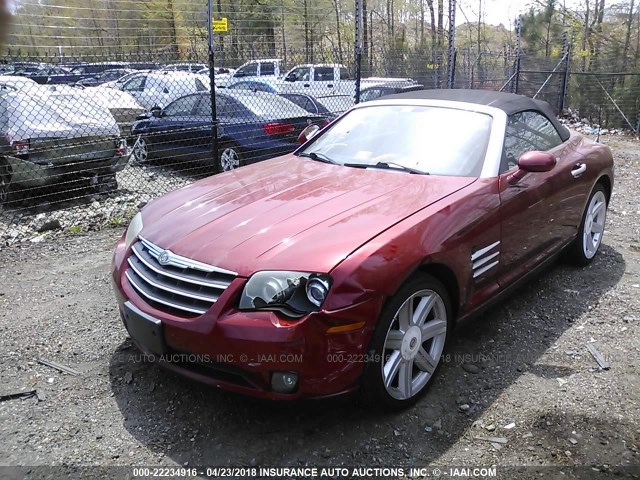 1C3AN65L05X056390 - 2005 CHRYSLER CROSSFIRE LIMITED RED photo 2