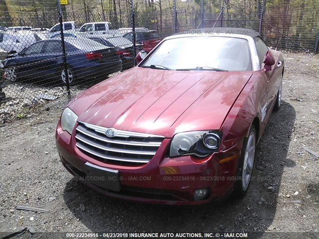 1C3AN65L05X056390 - 2005 CHRYSLER CROSSFIRE LIMITED RED photo 6