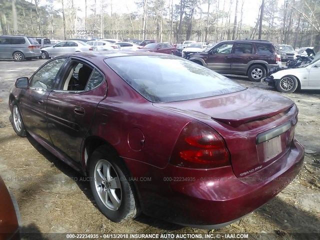 2G2WP552161116838 - 2006 PONTIAC GRAND PRIX BURGUNDY photo 3