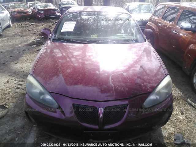 2G2WP552161116838 - 2006 PONTIAC GRAND PRIX BURGUNDY photo 6