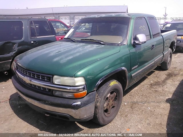 2GCEK19TXY1124246 - 2000 CHEVROLET SILVERADO K1500 GREEN photo 2