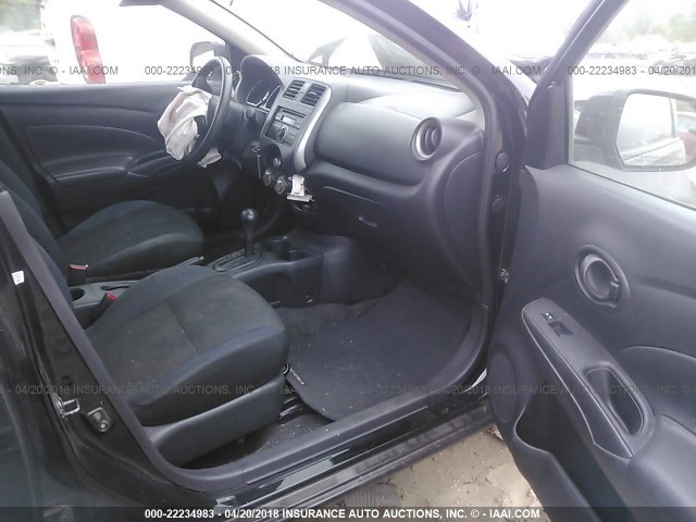 3N1CN7AP7CL820055 - 2012 NISSAN VERSA S/SV/SL BLACK photo 5