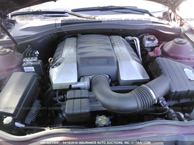 2G1FT1EW4A9183407 - 2010 CHEVROLET CAMARO SS Rojo foto 10