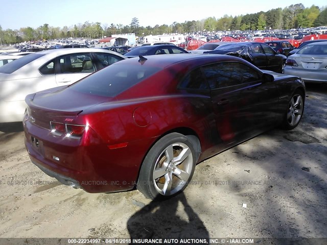 2G1FT1EW4A9183407 - 2010 CHEVROLET CAMARO SS Rojo foto 4