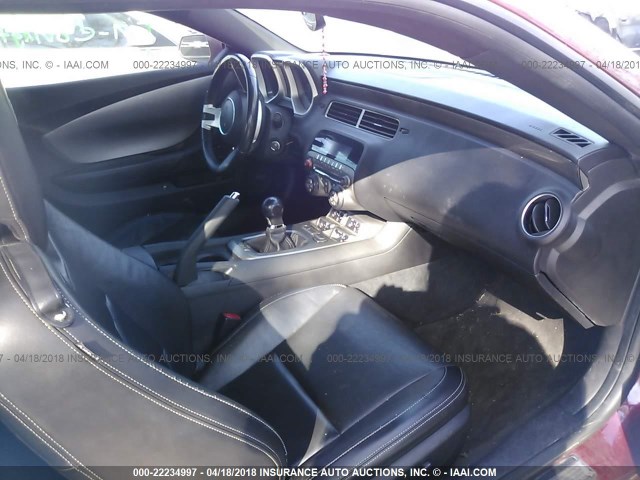 2G1FT1EW4A9183407 - 2010 CHEVROLET CAMARO SS Rojo foto 5