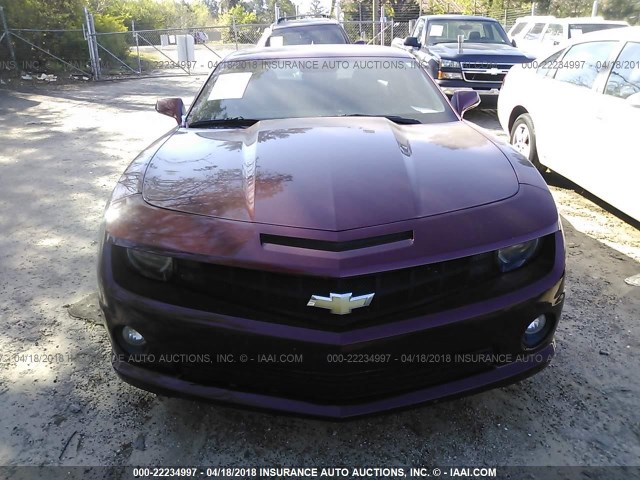 2G1FT1EW4A9183407 - 2010 CHEVROLET CAMARO SS Rojo foto 6