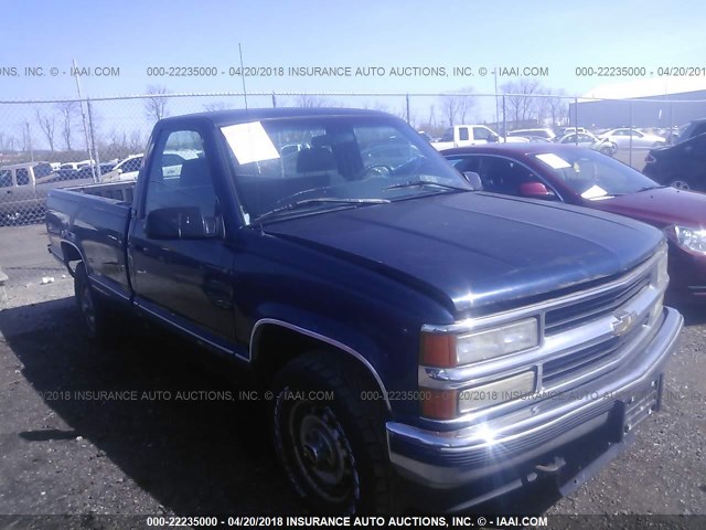 1GCFK24K0SZ263177 - 1995 CHEVROLET GMT-400 K2500 BLUE photo 1